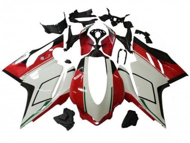 2015-2020 Ducati 959/1299 Motorcycle Fairings - White Red Green Glossy Black
