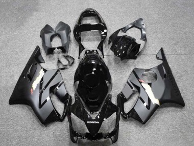 2001-2003 Honda CBR600 F4i Motorcycle Fairings - Glossy Black Matte Black Grey