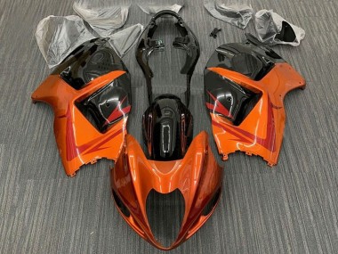1996-2007 Suzuki GSXR 1300 Hayabusa Motorcycle Fairings - Orange Black Red