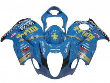 1996-2007 Suzuki GSXR 1300 Hayabusa Motorcycle Fairings - Blue Gold Black Rizla