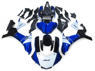 2020-2025 Yamaha YZF 1000 R1 Motorcycle Fairing Kits - White Blue Glossy Black
