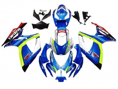 2006-2007 Suzuki GSXR 600 / GSXR 750 Motorcycle Fairings - Blue Yellow White Red