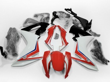 2014-2016 Honda CBR650F Motorcycle Fairings - White Blue Red
