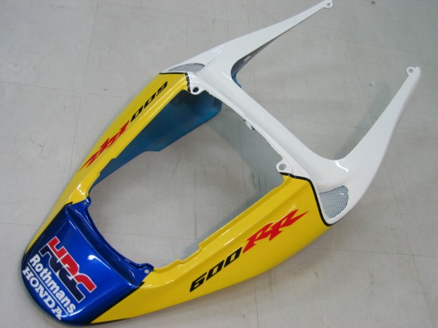 2005-2006 Honda CBR600RR Motorcycle Fairings - Blue White Yellow Rothmans