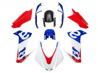 2020-2024 Aprilia RS660 Motorcycle Fairing - White Blue Red