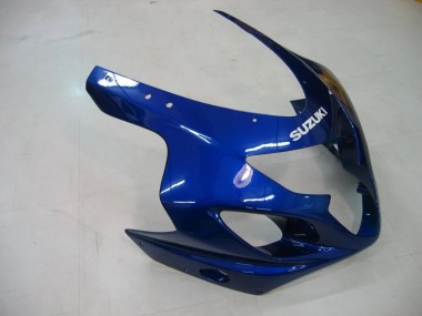 2004-2005 Suzuki GSXR 600/750 Motorcycle Fairings - Blue Grey Glossy Black