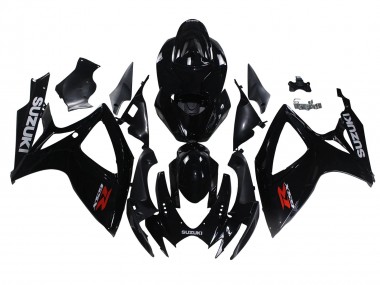 2006-2007 Suzuki GSXR 600/750 Motorcycle Fairings - Glossy Black