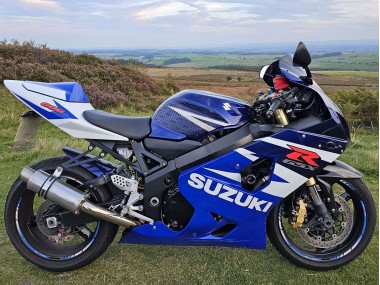 2004-2005 Suzuki GSXR 600 Motorcycle Fairings - Blue White Red