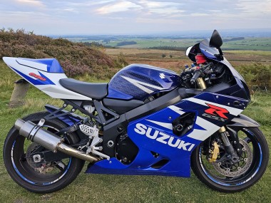 2004-2005 Suzuki GSXR 600 Motorcycle Fairings - Blue White Red