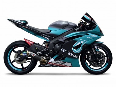 2008-2016 Yamaha YZF R6 Motorcycle Fairings - Light Green White Black Petronas