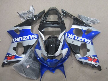 2000-2002 Suzuki GSXR 1000 Motorcycle Fairings - Blue Silver Black Red White Decal