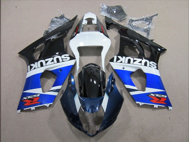 2003-2004 Suzuki GSXR 1000 Motorcycle Fairing - White Blue Black Red