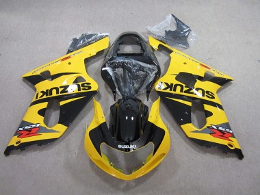 2001-2003 Suzuki GSXR 600 Motorcycle Fairings - Yellow Black