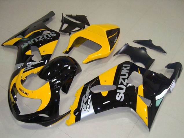 2001-2003 Suzuki GSXR 750 Motorcycle Fairings - Yellow Black