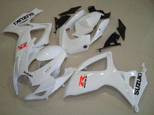 2006-2007 Suzuki GSXR 750 Motorcycle Fairings - White