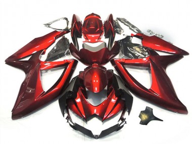 2008-2010 Suzuki GSXR 750 Motorcycle Fairings - Glossy Red