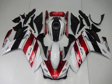 2015-2018 Yamaha YZF R3 Bike Fairings - White Red Black