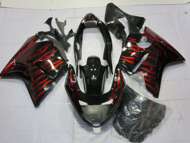 1996-2007 Gloss Red Flame CBR1100XX Motorcycle Fairings