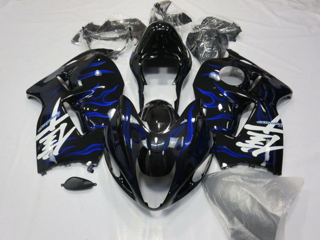 1997-2007 Blue Swirl GSXR 1300 Hayabusa Motorcycle Fairings