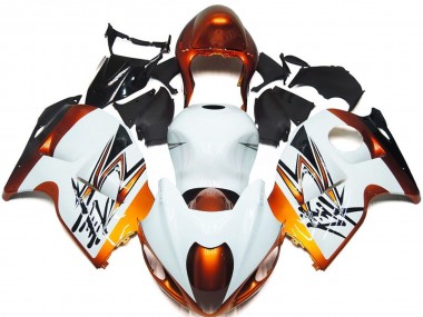 1997-2007 Bronze and White Style GSXR 1300 Hayabusa Motorcycle Fairings