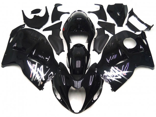 1997-2007 Gloss Black with Silver Decals GSXR 1300 Hayabusa Motorcycle Fairings