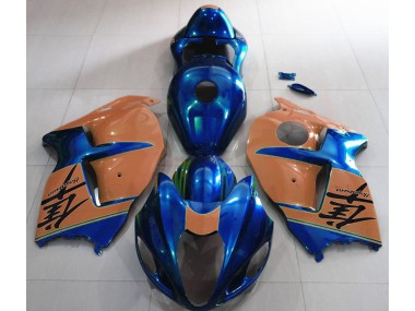 1997-2007 Gloss Blue and Desert Tan GSXR 1300 Hayabusa Motorcycle Fairings