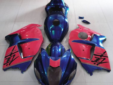 1997-2007 Gloss Blue and Red GSXR 1300 Hayabusa Motorcycle Fairings