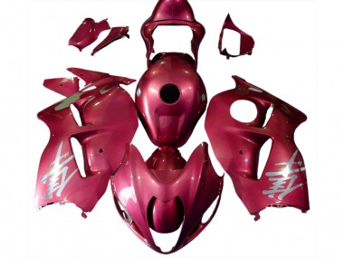 1997-2007 Gloss Red & Silver Logo GSXR 1300 Hayabusa Motorcycle Fairings