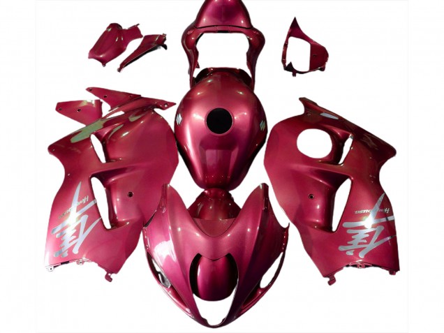 1997-2007 Gloss Red & Silver Logo GSXR 1300 Hayabusa Motorcycle Fairings