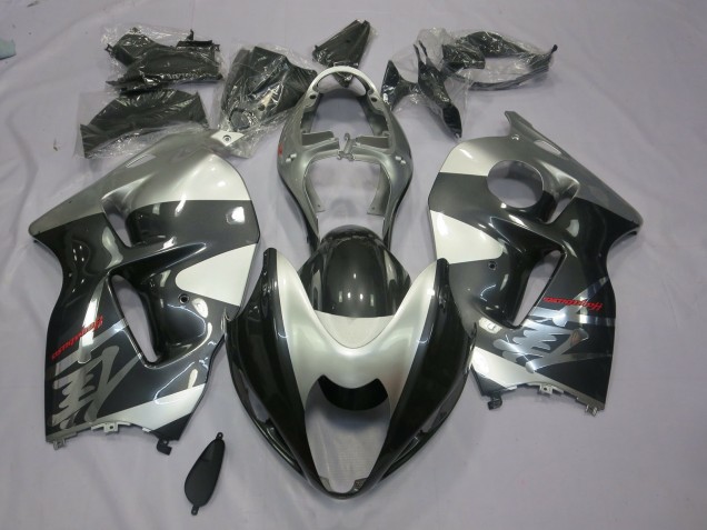 1997-2007 Grey and Silver GSXR 1300 Hayabusa Motorcycle Fairings