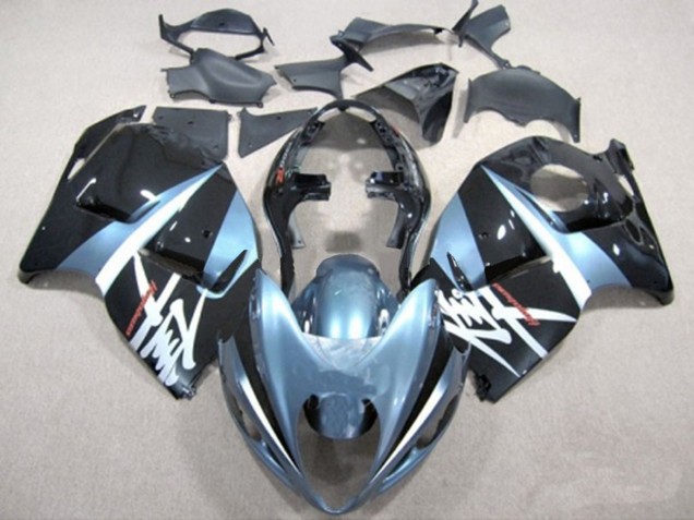 1997-2007 Light Blue and Black GSXR 1300 Hayabusa Motorcycle Fairings