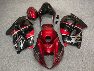 1997-2007 Maroon and Black Style GSXR 1300 Hayabusa Motorcycle Fairings