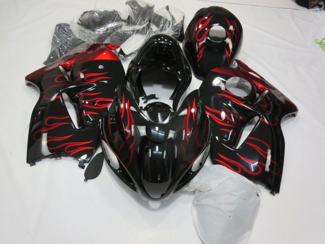 1997-2007 Red Flame GSXR 1300 Hayabusa Motorcycle Fairings