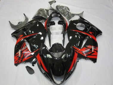 1997-2007 Red and Black GSXR 1300 Hayabusa Motorcycle Fairings