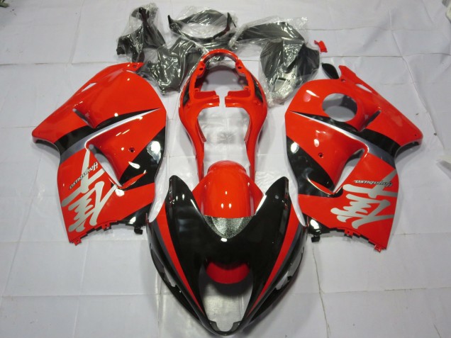 1997-2007 Red and Black Silver Decal GSXR 1300 Hayabusa Motorcycle Fairings