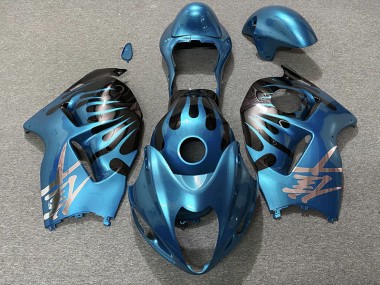 1997-2007 Sky Blue and Black GSXR 1300 Hayabusa Motorcycle Fairings