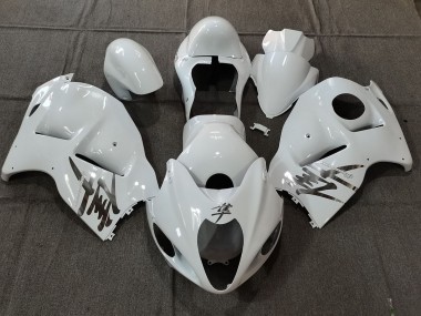 1997-2007 White Gloss OEM Style with Silver Decals GSXR 1300 Hayabusa Motorcycle Fairings