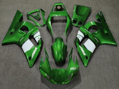 1998-2002 Deep Green & White R6 Motorcycle Fairings