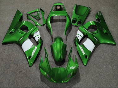 1998-2002 Deep Green & White R6 Motorcycle Fairings