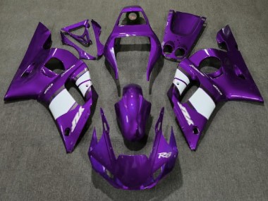 1998-2002 Deep Purple & White R6 Motorcycle Fairings