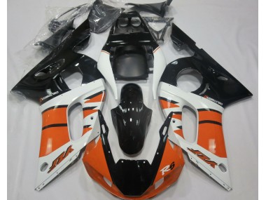 1998-2002 Gloss Orange and Black R6 Motorcycle Fairings