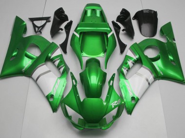 1998-2002 Green & White R6 Motorcycle Fairings