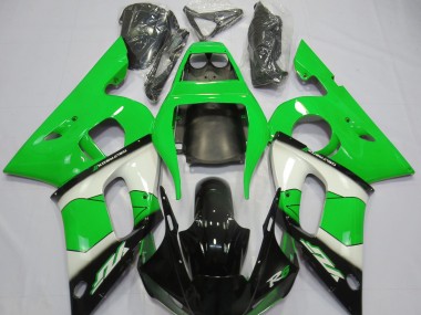 1998-2002 Green White and Black R6 Motorcycle Fairings
