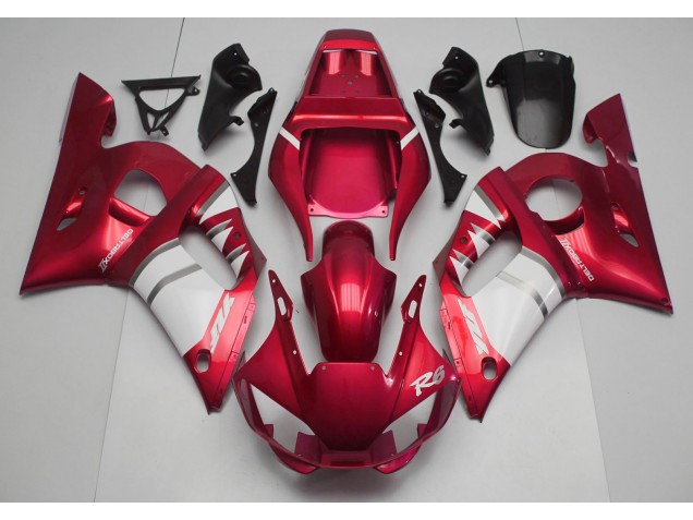 1998-2002 Red & White R6 Motorcycle Fairings
