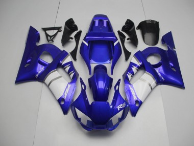 1998-2002 Silver White and Blue R6 Motorcycle Fairings