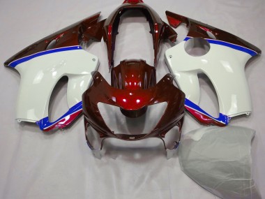 1999-2000 Deep Red and Blue CBR600 F4 Motorcycle Fairings