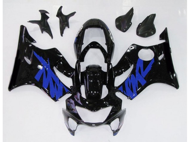 1999-2000 Gloss Black & Blue CBR600 F4 Motorcycle Fairings