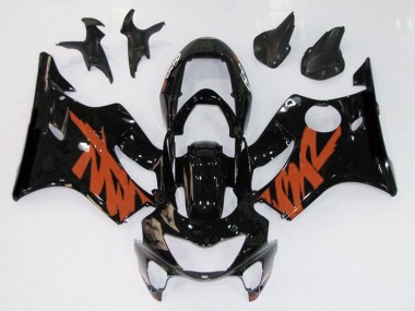 1999-2000 Gloss Black & Orange CBR600 F4 Motorcycle Fairings