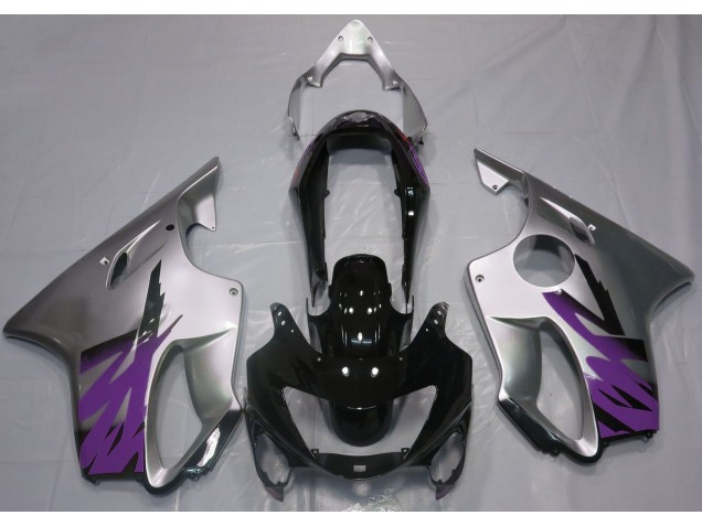 1999-2000 Gloss Silver & Purple CBR600 F4 Motorcycle Fairings