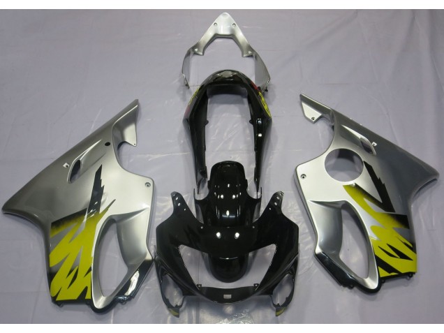 1999-2000 Silver Yellow and Black CBR600 F4 Motorcycle Fairings